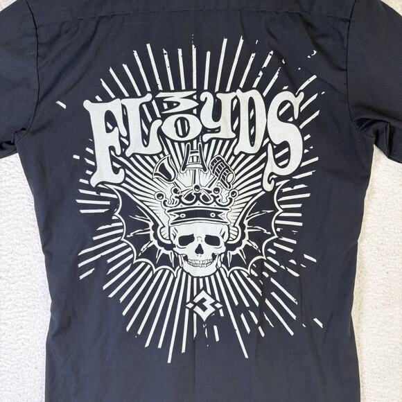 3 Floyds Brewing x Dickies Shirt Mens Small Black Work Shop Short Sleeve Collar - Picture 1 of 14